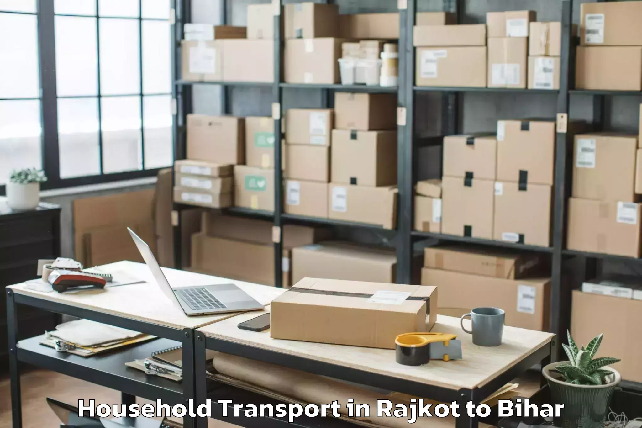 Hassle-Free Rajkot to Ratni Faridpur Household Transport